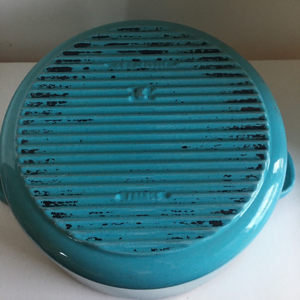 RARE Le Creuset Paris blue cast iron Dutch oven⭐️ - Picture 3 of 10
